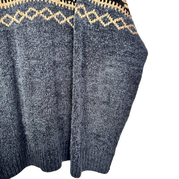 Vintage Black and Cream Crewneck Grandpa Sweater - Picture 4 of 5